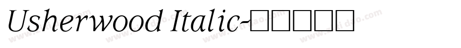 Usherwood Italic字体转换